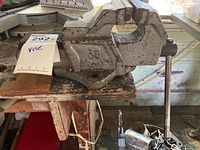 Side view of 30 Hercules vise showing the embossed 30 and Hercules branding on the side plate.