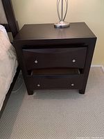 Overall front view of nightstand