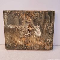 Full view of the original oil painting showing a man and woman walking together.