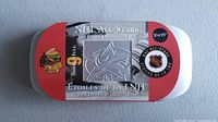 Photo of the NHL All-Stars 2001 Stamp and Medallion Set presentation case with NHL and Chicago Blackhawks logos