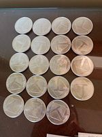 All 19 rounds showing obverse Pan American Silver Corp logo