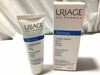 Uriace Xémose Face Cream tube and its original box showing front labeling in English and French.