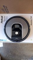 Top view of Roomba 960 inside original box
