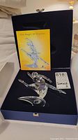 Clear Swarovski crystal ballerina with certificate and box