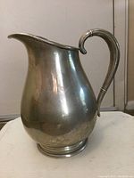 Front and side view showing pear-shaped body with visible dent on one side