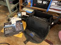 Overview of transceiver box, carry bag and loose accessories