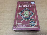 Front angled view of factory sealed maroon box labeled Donruss 1992 Major League Baseball Series II containing 36 packs, with branding and autographed Cal Ripken mention.