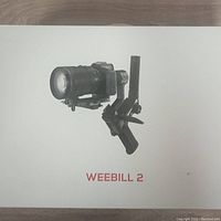 Factory box front showing Weebill 2 product image and model name