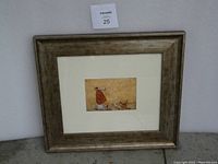 Front view of the framed Sam Toft print showing the subject and frame style.