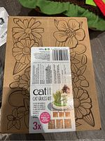 Box of Catit Cat Grass Kit with 3 growing kits shown