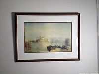 Front view of the framed print showing the artwork and frame.