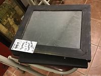 Top view of four stacked black contact print frames with tag showing "4 piece Contact Print" and size 12.5x10.5