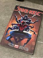 Spider-Verse Marvel comic book cover with multiple Spider-Man characters.