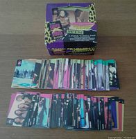 Original colorful box for 1991 ProSet Super Stars MusiCards with promotional text and graphics showing musicians and offering a contest.