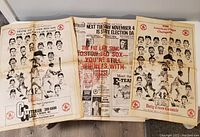 1986 Boston Red Sox yearbook and newspaper showing player portraits and advertisements.