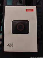 Front of the OBSBOT Meet 4K webcam box showing the product image and 4K label.