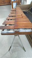 Xylophone on folding stand with two mallets