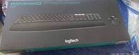 Photo of the Logitech Performance MK825 wireless keyboard and mouse in its original packaging.