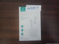 Front view of the USAMS true wireless IA series earbuds retail box showing product branding and basic features.