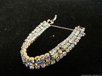 Full view of the bracelet on black background