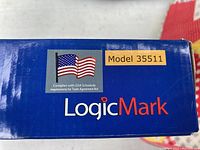 Box close-up showing brand LogicMark and model number 35511
