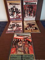 Five Havok & Wolverine Meltdown comics arranged on a surface, showing cover art and condition.