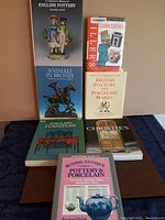 Group photo of all 7 reference books arranged standing or lying down, shows titles and covers.