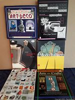 Overview of all 6 books showing titles, covers, and arrangement