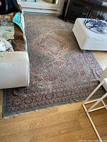 Full rug placement showing central medallion and overall pattern