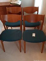 Four chairs arranged in two rows showing overall lot