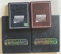 Four card albums featuring McDonald's Hockey Cards collectors sets from 1993, 1996, 2001, and 2002.