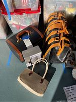 Overview of all three bags showing travel bag, doctor’s bag, and clutch purse