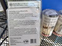 Photo of the back of the 18-foot Super Bright Rope Light Kit packaging showing product details and usage instructions.