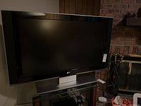 LG 44-inch flatscreen television showing the front display and stand.