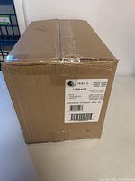 Closed cardboard box labeled Libbey 1786426 containing 16 piece glassware set.