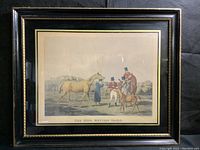 Full view of framed print showing the artwork and frame condition