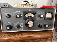 Front view of Collins 75S-3 communications receiver showing full control panel and meter