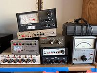 Overall stack of test equipment showing multiple units