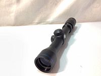 Excalibur Vari Zone Crossbow Scope angled view showing objective lens and body length.