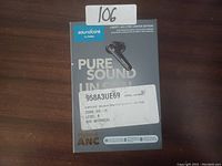 Soundcore Pure Sound Liberty Air 2 Pro true wireless earbuds packaging box with label and auction lot number 106.
