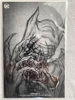 Front cover of the DCeased 2 comic book featuring John Giang's exclusive sketch cover B illustration depicting a zombie-like Batman in monochrome tones.