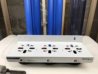 White metal ISpring water filter mount bracket with indicator markings for 3 stages