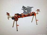 Stock image showing Portamate PM7000H saw stand with miter saw mounted (not actual unit)