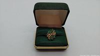 Front view of ring in display box