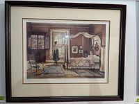 Full front view of framed print