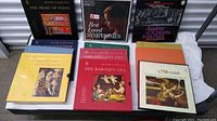 Overview of multiple Time Life and Reader's Digest boxed sets showing titles including The Baroque Era, The Opulent Era, Prelude to Modern Music, Brandenburg Concertos, Messiah, and Best Loved Symphonies