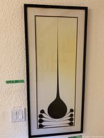 Framed abstract droplet print by Harold Town, front view