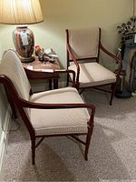 Two chairs side by side showing overall design and condition