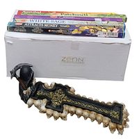 Grim Reaper incense burner packaged with assorted incense sticks and white Zenn gift box