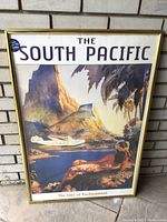 Full front view of the framed art print showing the overall image and frame condition